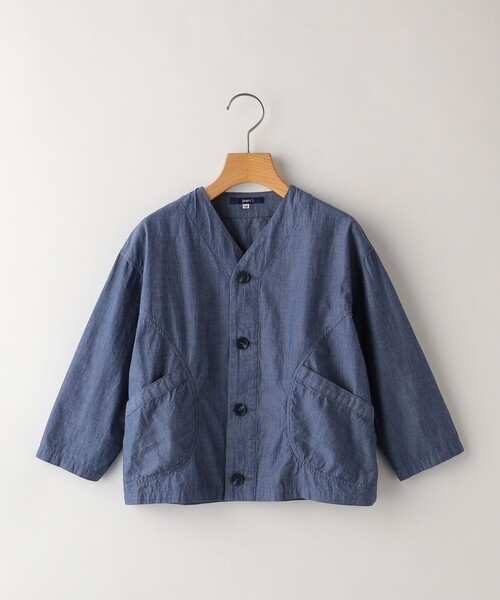 SHIPS（シップス）の「SHIPS KIDS:100～130cm / カラーレス ワーク シャツ（シャツ/ブラウス・キッズ・ミント/ネイビー・110/120/130/100）」の17枚目の写真