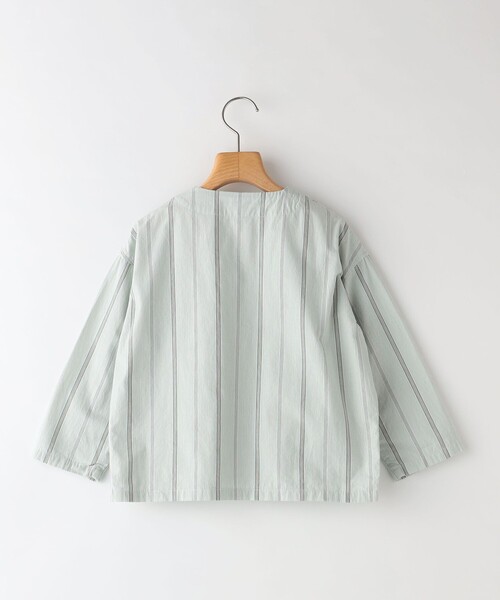 SHIPS（シップス）の「SHIPS KIDS:100～130cm / カラーレス ワーク シャツ（シャツ/ブラウス・キッズ・ミント/ネイビー・110/120/130/100）」の18枚目の写真