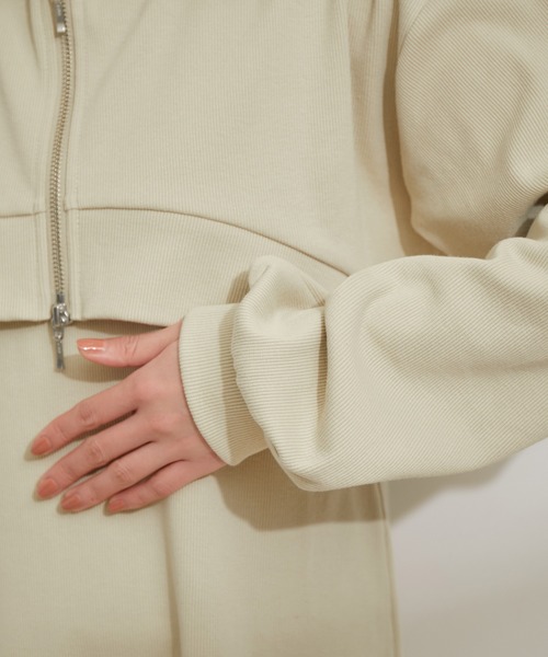 VIS（ビス）の「【洗える】ショートジップカーディガン/リブカットソーワンピース【SET】（ワンピース・レディース・ライトグレー/ベージュ系その他/グリーン系その他・FREE）」の14枚目の写真