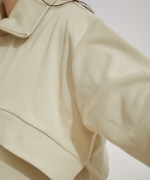 VIS（ビス）の「【洗える】ショートジップカーディガン/リブカットソーワンピース【SET】（ワンピース・レディース・ライトグレー/ベージュ系その他/グリーン系その他・FREE）」の13枚目の写真