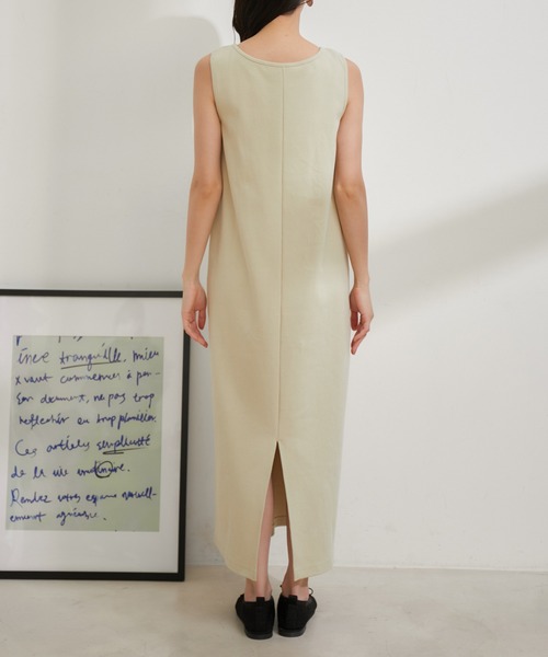 VIS（ビス）の「【洗える】ショートジップカーディガン/リブカットソーワンピース【SET】（ワンピース・レディース・ライトグレー/ベージュ系その他/グリーン系その他・FREE）」の8枚目の写真