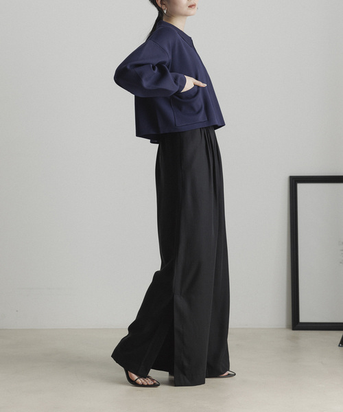 CE'E_SE'E(シーシー)の「リブショートブルゾン(ブルゾン・レディース・オフホワイト/ライトグレー/ネイビー・FREE)」の17枚目の写真