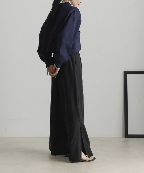 CE'E_SE'E(シーシー)の「リブショートブルゾン(ブルゾン・レディース・オフホワイト/ライトグレー/ネイビー・FREE)」の18枚目の写真