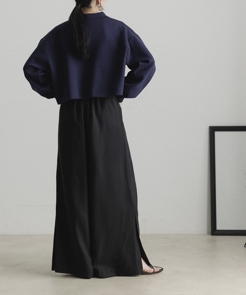 CE'E_SE'E(シーシー)の「リブショートブルゾン(ブルゾン・レディース・オフホワイト/ライトグレー/ネイビー・FREE)」の19枚目の写真