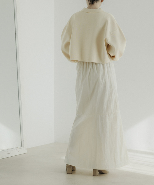 CE'E_SE'E(シーシー)の「リブショートブルゾン(ブルゾン・レディース・オフホワイト/ライトグレー/ネイビー・FREE)」の8枚目の写真