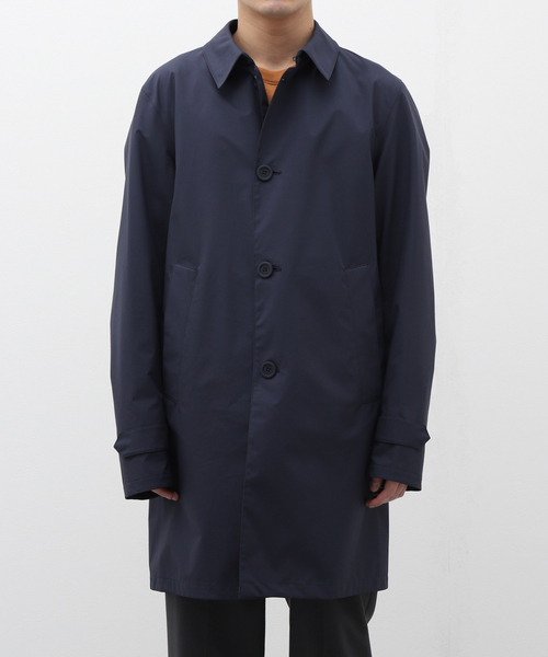 HERNO（ヘルノ）の「【HERNO / ヘルノ】Laminar 3layer Soutien Collar Coat（ステンカラーコート・メンズ・ブラック/ダークブルー・48/50/52）」の2枚目の写真