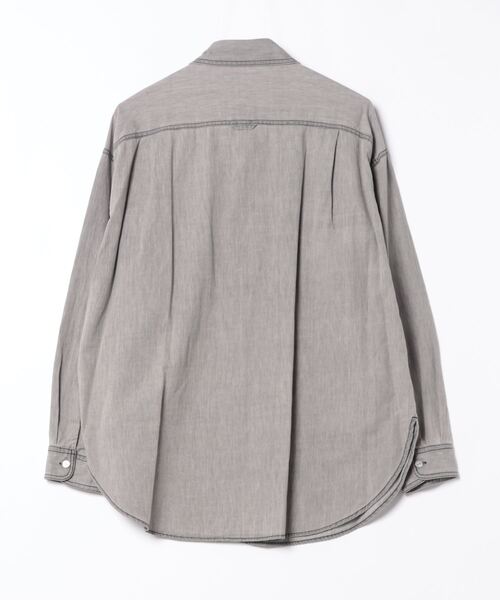 ドゥ アルシーヴ DOUX ARCHIVES コットンリネンシャツ （GRY） ドゥ アルシーヴ DOUX ARCHIVES コットンリネンシャツ （GRY