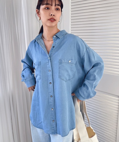 Doux archives（ドゥアルシーヴ）の「ソフトデニムシャツ（シャツ