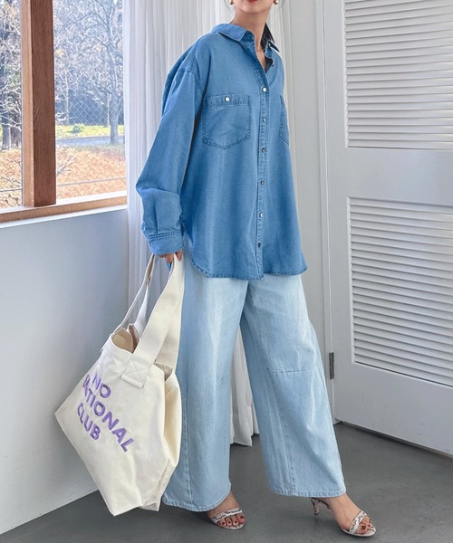 Doux archives（ドゥアルシーヴ）の「ソフトデニムシャツ（シャツ