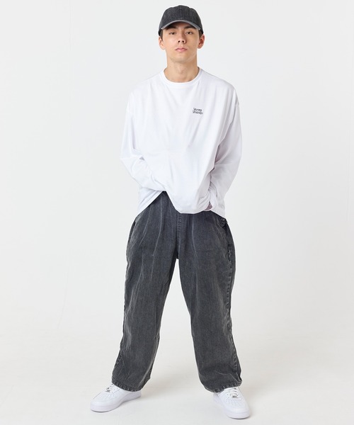 STRAY SHEEP(ストレイシープ)の「【STRAY SHEEP/ストレイシープ】ミニロゴ・ロングスリーブTee/長袖ロンT(Tシャツ/カットソー・メンズ・ホワイト/ブラック・LARGE/MEDIUM)」の3枚目の写真