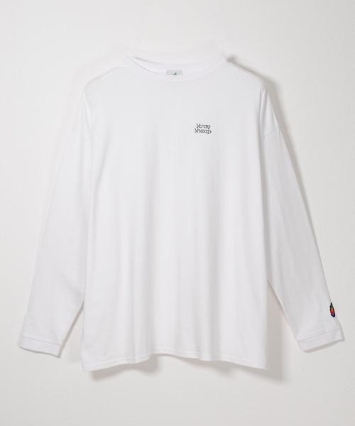STRAY SHEEP(ストレイシープ)の「【STRAY SHEEP/ストレイシープ】ミニロゴ・ロングスリーブTee/長袖ロンT(Tシャツ/カットソー・メンズ・ホワイト/ブラック・LARGE/MEDIUM)」の7枚目の写真