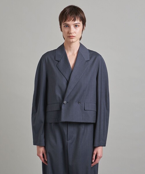 【loef】ロエフ　トロピカルウール　ショートスリーブジャケット UNITED ARROWS｜<LOEFF>トロピカルウール ショートスリーブ