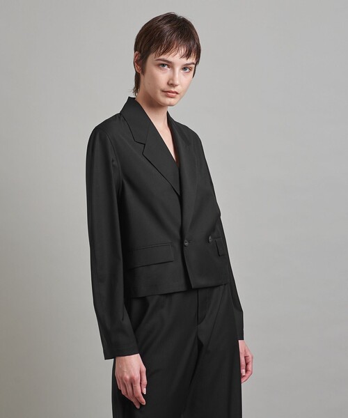 LOEFF（ロエフ）の「＜LOEFF＞トロピカルウール クロップド ジャケット