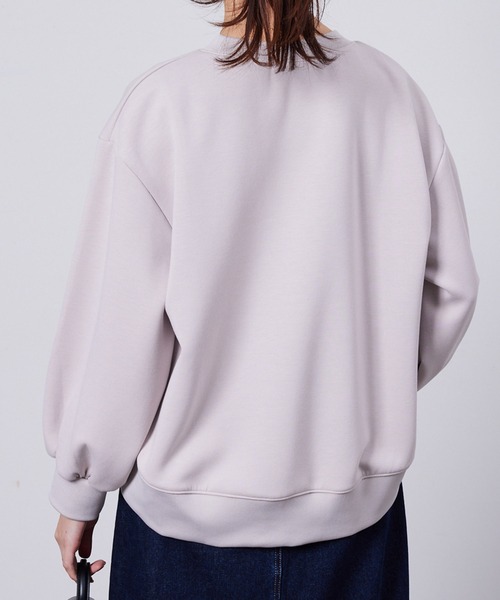 Chez toi(シェトワ)の「軽量ボンディンググリッターロゴプルオーバー(スウェット・レディース・アイボリー/ブラック/カーキ・FREE)」の10枚目の写真