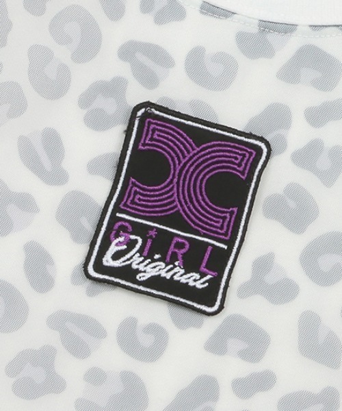 X-girl Stages（エックスガールステージス）の「チュールプリントレイヤード半袖Tシャツ（Tシャツ/カットソー・キッズ・マルチ/ホワイト・130cm/120cm/140cm/100cm/110cm/90cm）」の3枚目の写真