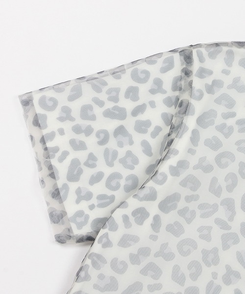 X-girl Stages（エックスガールステージス）の「チュールプリントレイヤード半袖Tシャツ（Tシャツ/カットソー・キッズ・マルチ/ホワイト・130cm/120cm/140cm/100cm/110cm/90cm）」の4枚目の写真