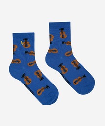 Acoustic Guitar All Over short socks