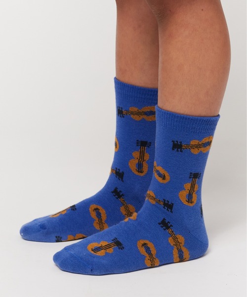 BOBO CHOSES（ボボショーズ）の「Acoustic Guitar All Over short socks（ソックス/靴下・キッズ・ブルー・19-20cm/22-24cm/15-16cm/17-18cm/18-19cm）」の3枚目の写真
