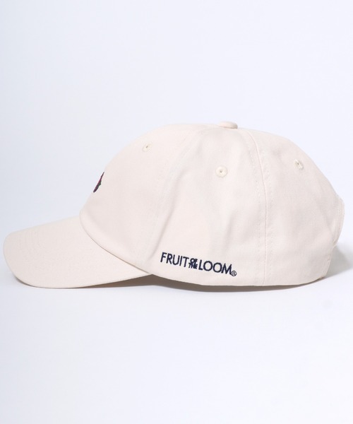 FRUIT OF THE LOOM（フルーツオブザルーム）の「FRUIT OF THE LOOM/フルーツオブザルーム ロゴ ワンポイント刺繍 ローキャップ/ベースボールキャップ/レディース メンズ（キャップ・レディース・ホワイト/ベージュ/ブラック・FREE）」の7枚目の写真