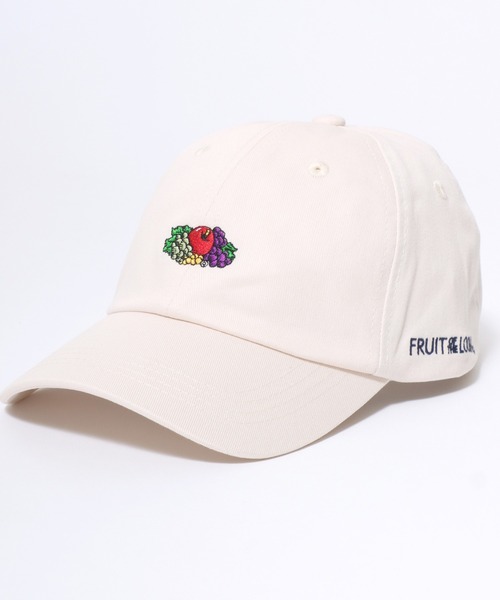 FRUIT OF THE LOOM（フルーツオブザルーム）の「FRUIT OF THE LOOM/フルーツオブザルーム ロゴ ワンポイント刺繍 ローキャップ/ベースボールキャップ/レディース メンズ（キャップ・レディース・ホワイト/ベージュ/ブラック・FREE）」の6枚目の写真