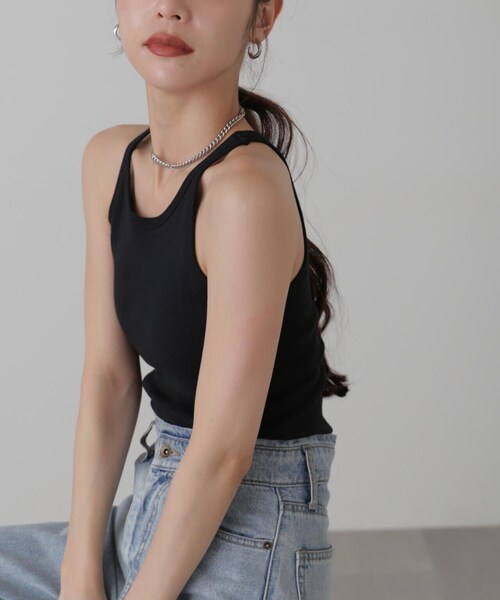 FREE'S MART（フリーズマート）の「Miller/ミラー　カップ付きアメスリタンクトップ（タンクトップ・レディース・グリーン系その他/ホワイト/ブラック/ピンク系その他・FREE）」の7枚目の写真