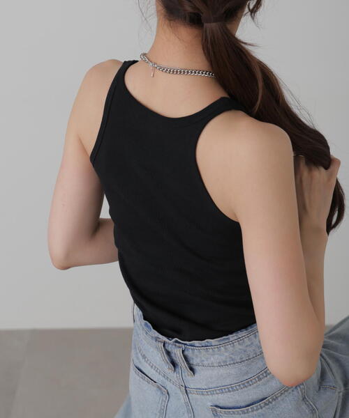 FREE'S MART（フリーズマート）の「Miller/ミラー　カップ付きアメスリタンクトップ（タンクトップ・レディース・グリーン系その他/ホワイト/ブラック/ピンク系その他・FREE）」の9枚目の写真