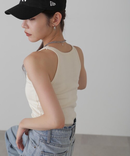 FREE'S MART（フリーズマート）の「Miller/ミラー　カップ付きアメスリタンクトップ（タンクトップ・レディース・グリーン系その他/ホワイト/ブラック/ピンク系その他・FREE）」の15枚目の写真