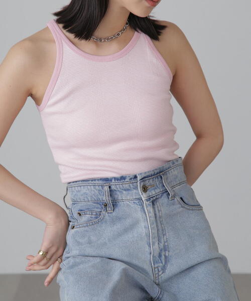 FREE'S MART（フリーズマート）の「Miller/ミラー　カップ付きアメスリタンクトップ（タンクトップ・レディース・グリーン系その他/ホワイト/ブラック/ピンク系その他・FREE）」の20枚目の写真