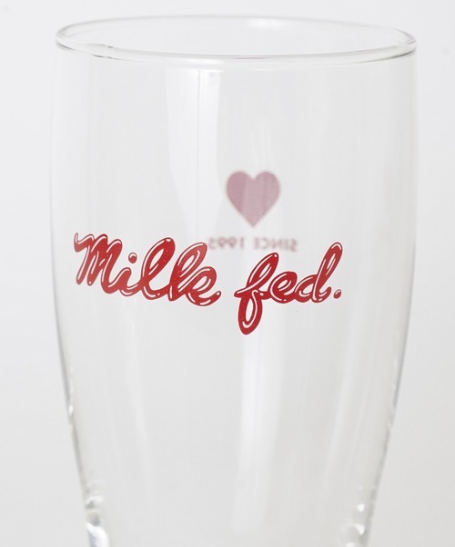 MILKFED.（ミルクフェド）の「ICING LOGO GLASS（グラス/マグカップ/タンブラー・レディース・レッド/ネイビー・ONE SIZE）」の8枚目の写真