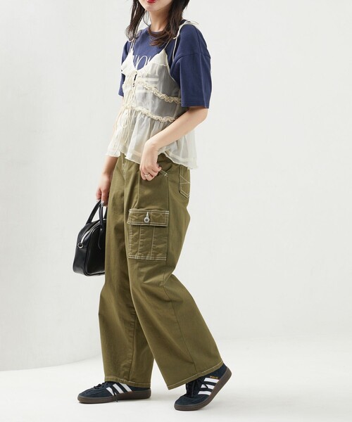 FREAK'S STORE(フリークスストア)の「限定展開 チュール 2way キャミ ビスチェ(キャミソール・レディース・オフホワイト/ブラック/ラベンダー・フリ-)」の19枚目の写真