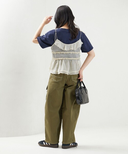 FREAK'S STORE(フリークスストア)の「限定展開 チュール 2way キャミ ビスチェ(キャミソール・レディース・オフホワイト/ブラック/ラベンダー・フリ-)」の20枚目の写真