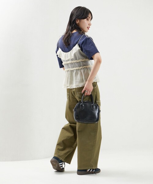 FREAK'S STORE(フリークスストア)の「限定展開 チュール 2way キャミ ビスチェ(キャミソール・レディース・オフホワイト/ブラック/ラベンダー・フリ-)」の21枚目の写真