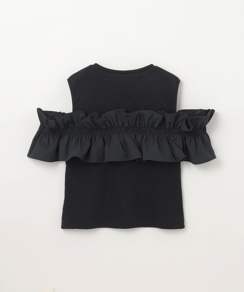 GRACE CONTINENTAL(グレースコンチネンタル)の「フリルリブカットトップ(Tシャツ/カットソー・レディース・ブラック/レッド/ホワイト・36)」の9枚目の写真