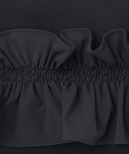 GRACE CONTINENTAL(グレースコンチネンタル)の「フリルリブカットトップ(Tシャツ/カットソー・レディース・ブラック/レッド/ホワイト・36)」の11枚目の写真