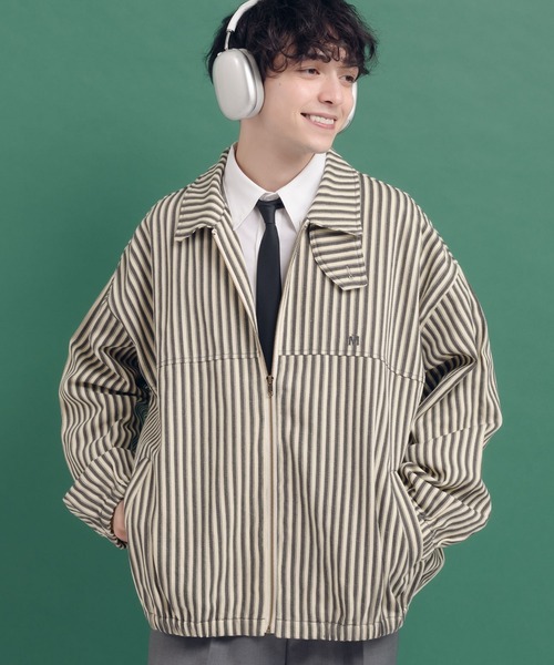 MUHET(ミュエータ)の「アソートハリントンジャケット(テーラードジャケット・レディース・ダークインディゴブルー/グレー・X-LARGE/MEDIUM)」の2枚目の写真