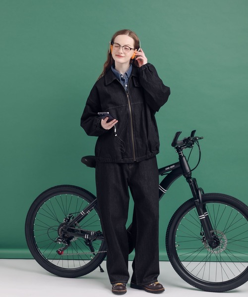 MUHET(ミュエータ)の「アソートハリントンジャケット(テーラードジャケット・レディース・ダークインディゴブルー/グレー・X-LARGE/MEDIUM)」の12枚目の写真