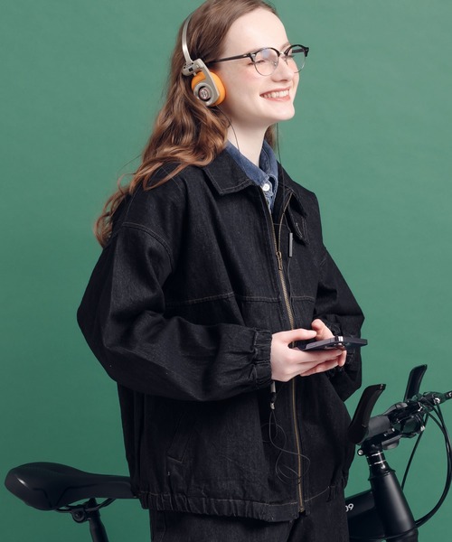 MUHET(ミュエータ)の「アソートハリントンジャケット(テーラードジャケット・レディース・ダークインディゴブルー/グレー・X-LARGE/MEDIUM)」の10枚目の写真