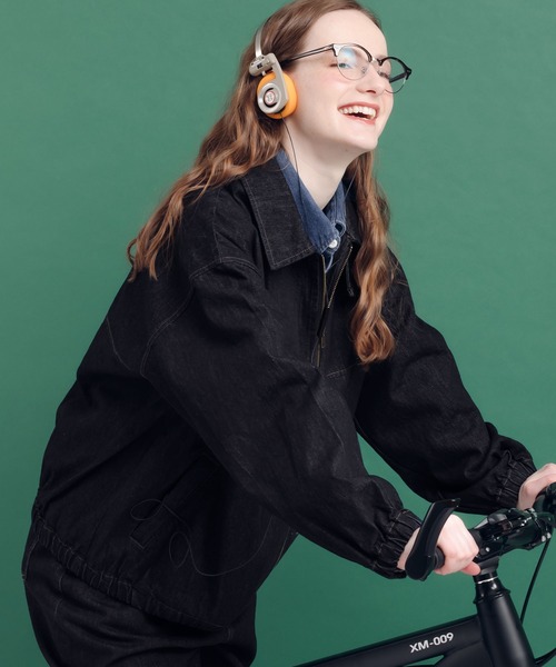 MUHET(ミュエータ)の「アソートハリントンジャケット(テーラードジャケット・レディース・ダークインディゴブルー/グレー・X-LARGE/MEDIUM)」の11枚目の写真