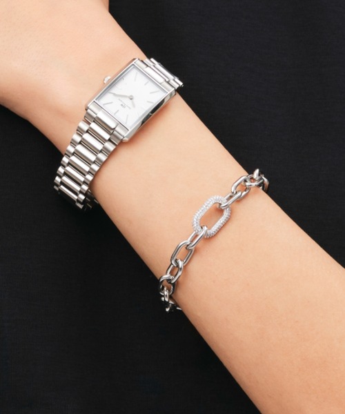 CRYSTAL LINK BRACELET レディースブレスレット ゴールド／ローズ