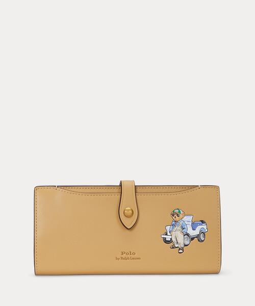【POLO RALPH LAUREN】Polo ベア レザー スナップ ウォレット POLO RALPH LAUREN（ポロ ラルフ ローレン）の「Polo ベア
