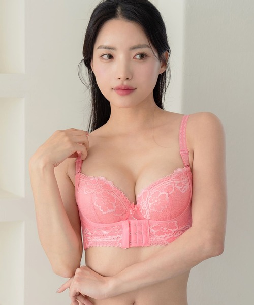 RADIANNE(ラディアンヌ)の「「フロントホックで瞬間まるっと美胸。」リフトアップ美胸ブラ/【ブラジャー単体】(ブラジャー・レディース・チャコールグレー/ブラック/ライトピンク/ワインレッド/ピンク/ライトグレー/ネイビー/ベージュ/ブラウン/テラコッタ・9/2/5/10/3/6/7/8/13/1/4/11/12)」の8枚目の写真