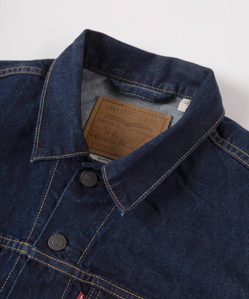 Levi's(リーバイス)の「【74】【Levi’s/リーバイス】スタンダードフィット TYPEⅢ トラッカージャケット/デニムジャケット/Gジャン/アメカジ/ヴィンテージ/ユニセックス(デニムジャケット・メンズ・ワンウォッシュ/インディゴブルー/ダークインディゴブルー/ブルー系/ブルー系1・S/M/L/XL)」の8枚目の写真