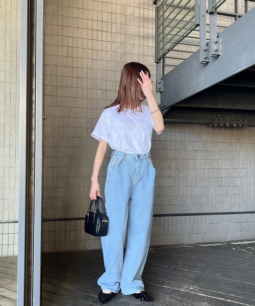 ISOOK（アイスー）の「【ISOOK / アイスー】メッセージロゴTシャツ / 半袖 ハート カジュアル レタリングTシャツ ZOZOTOWN限定（Tシャツ/カットソー・レディース・ブラック/ホワイト・FREE）」の12枚目の写真