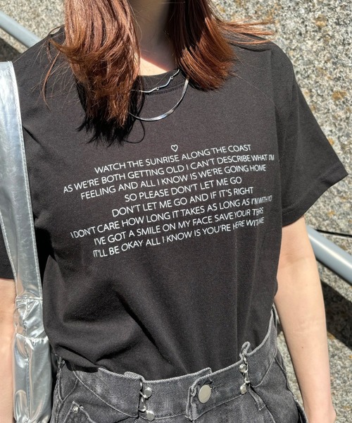 ISOOK（アイスー）の「【ISOOK / アイスー】メッセージロゴTシャツ / 半袖 ハート カジュアル レタリングTシャツ ZOZOTOWN限定（Tシャツ/カットソー・レディース・ブラック/ホワイト・FREE）」の15枚目の写真