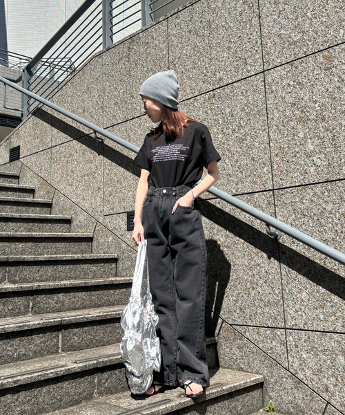 ISOOK（アイスー）の「【ISOOK / アイスー】メッセージロゴTシャツ / 半袖 ハート カジュアル レタリングTシャツ ZOZOTOWN限定（Tシャツ/カットソー・レディース・ブラック/ホワイト・FREE）」の10枚目の写真