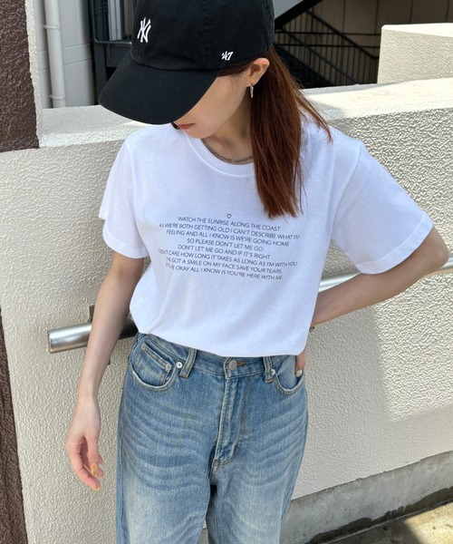 ISOOK（アイスー）の「【ISOOK / アイスー】メッセージロゴTシャツ / 半袖 ハート カジュアル レタリングTシャツ ZOZOTOWN限定（Tシャツ/カットソー・レディース・ブラック/ホワイト・FREE）」の17枚目の写真