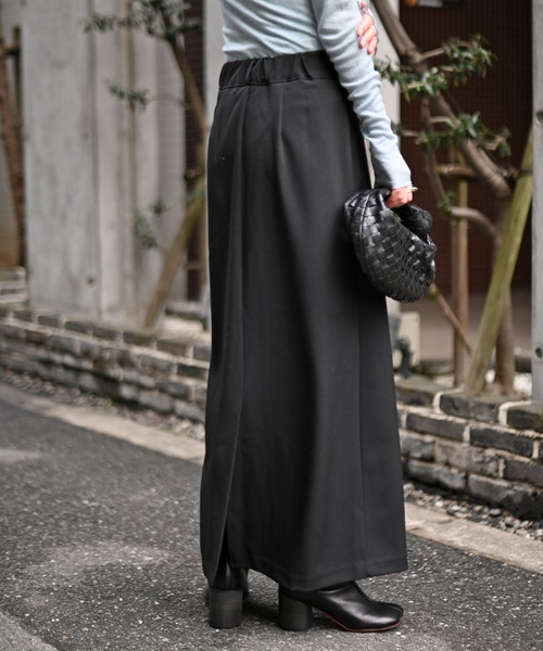 Marient（マリエント）の「BASICバックスリットSK（スカート・レディース・ブラック・FREE）」の5枚目の写真