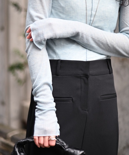 Marient（マリエント）の「BASICバックスリットSK（スカート・レディース・ブラック・FREE）」の6枚目の写真