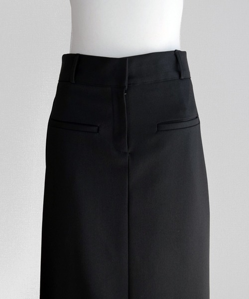 Marient（マリエント）の「BASICバックスリットSK（スカート・レディース・ブラック・FREE）」の2枚目の写真