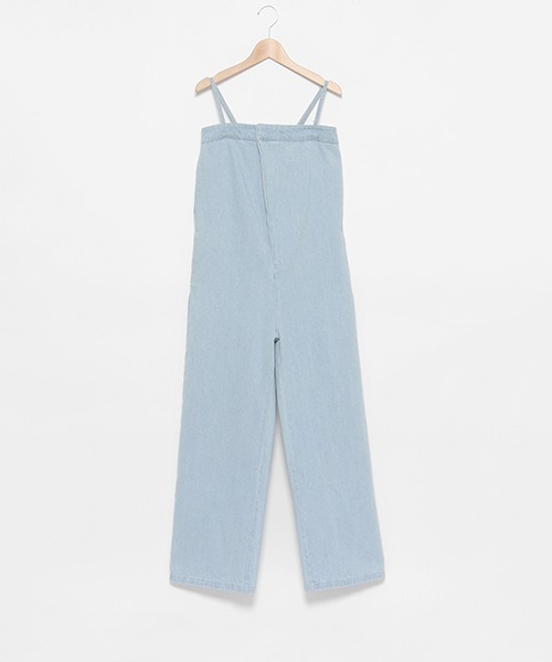 petit main LIEN(プティマインリアン)の「【LADIES】デニムオールインワン(つなぎ/オールインワン・レディース・オフホワイト/サックスブルー/ブラック/ネイビー・FREE)」の9枚目の写真
